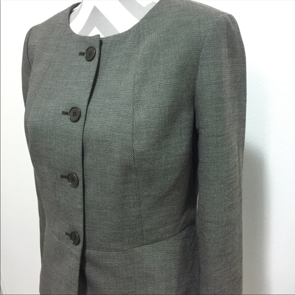 Talbots Brown Peplum Blazer Jacket Size 6 - Picture 3 of 8
